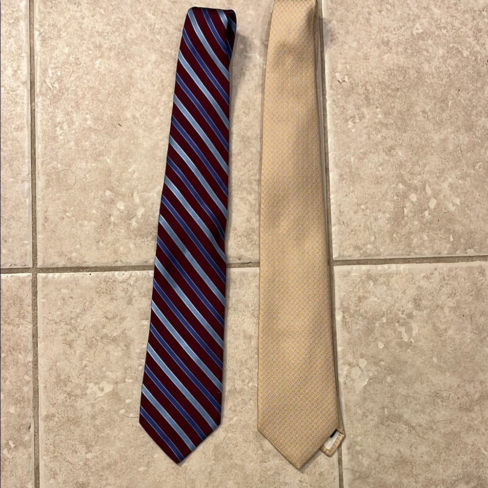 Striped and Solid Necktie Set